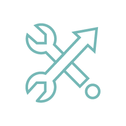 Icône solutions pragmatiques et outils concrets pour le management des équipes - IngeniOz